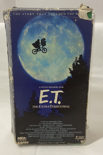 E.T. The Extra-Terrestrial VHS Tape Pepsi Promotional Green Flap Edition - Picture 1 of 9