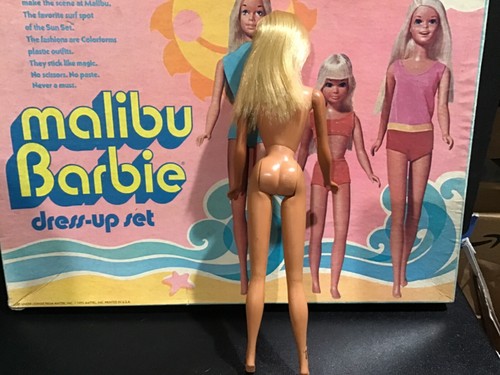 Vintage Malibu Barbie Colorforms Set With a Malibu Barbie Marked Japan - Picture 5 of 9