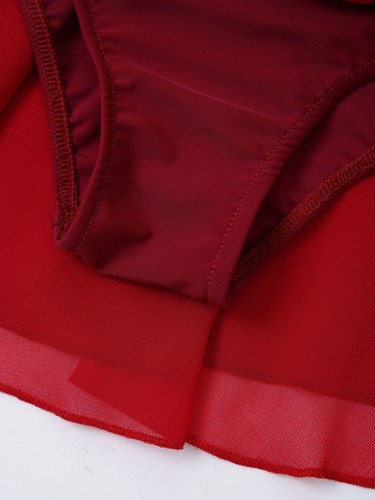 Mädchen Pailletten Tanz Kleid Kinder Lyrisch Ballettrock Eiskunstlauf Turnanzug - Bild 61 von 124