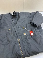 Carhartt Yukon X06-Black Coveralls SIZE 58 Regular Insulated Loose Fit U3I