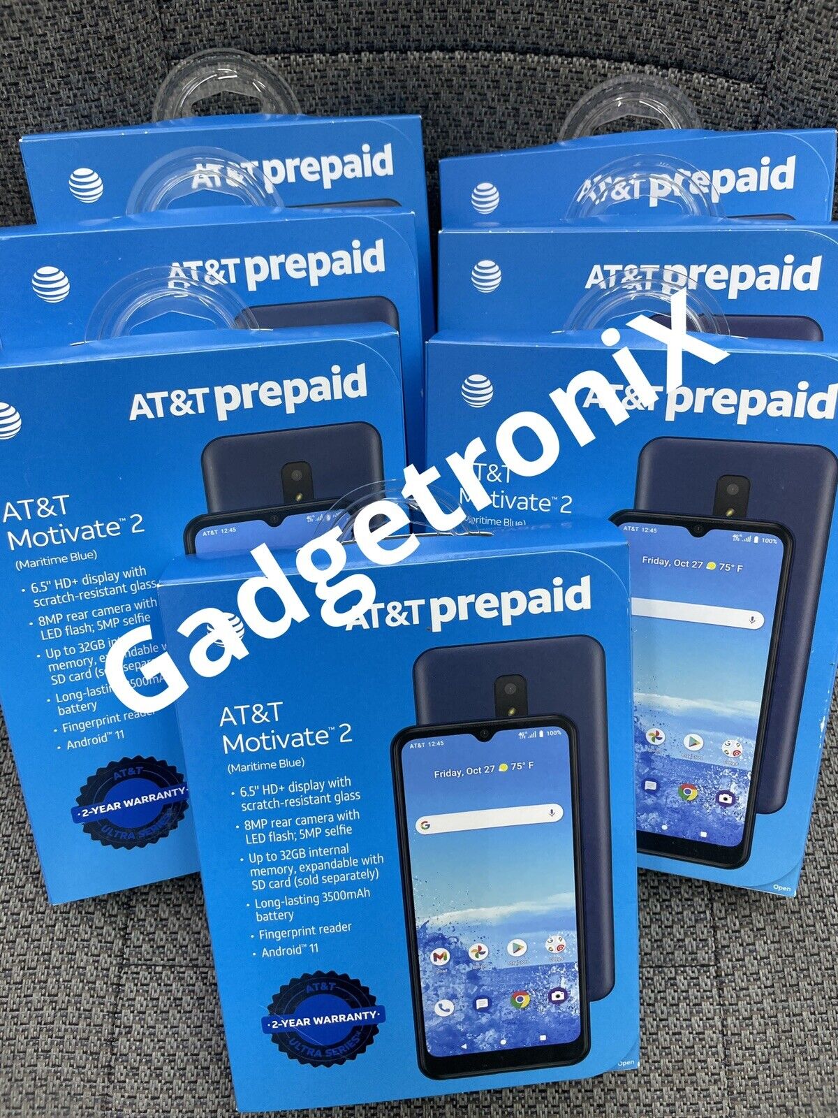 Sealed New AT&T Motivate 2 EA2111002 - 32GB 3GB - Prepaid Smartphone