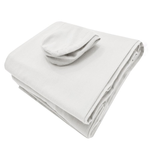Best SPA Massage Table 100% Double Brushed Cotton Flannel Sheet set 3 pcs White - Picture 12 of 12