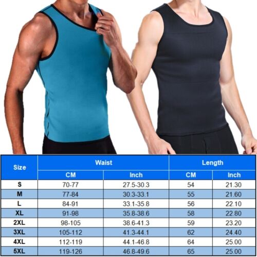 Men's Slimming Body Shaper Belly Underwear Vest Shirt Corset Compression Trainer - Picture 2 of 14