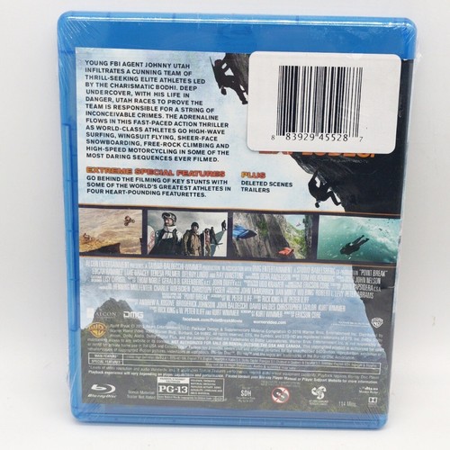 Point Break Blu-ray Disc 2016 Widescreen New Sealed - Picture 2 of 2