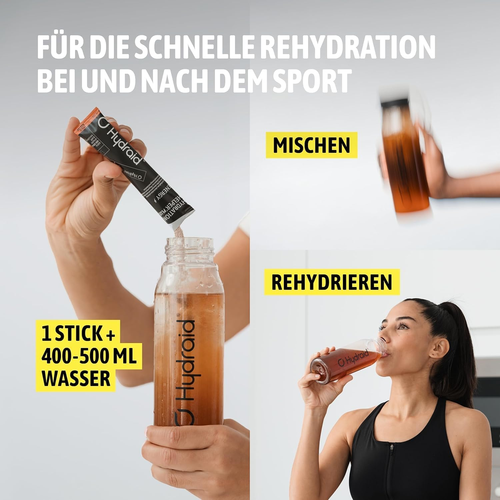 Hydraid® plus ENERGY Peach Iced Tea, Elektrolyt Pulver Koffein & Grüntee Extrakt - Bild 5 von 12