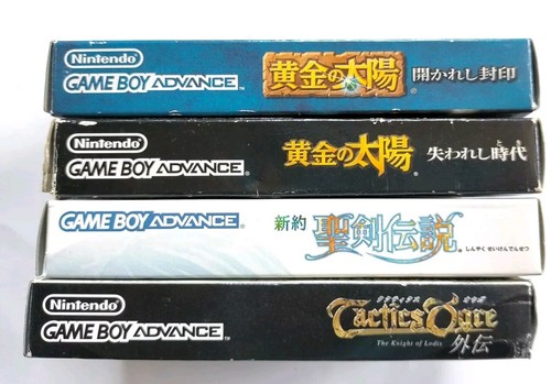 Set 4 GBA Seiken Densetsu Taktik Oger Goldene Sonne 1 2 Nintendo Advance Japan - Bild 20 von 24