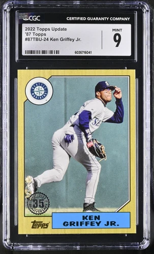 2022 Topps Update '87 Topps #87TBU-24 Ken Griffey Jr. CGC 9