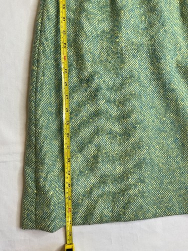 Miss Bergdorf Goodman Dress Set With Jacket Size Small Blue Yellow Spring - Picture 11 of 18