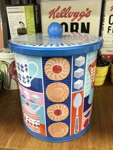 Retro Style Biscuit Barrel Tin - Elite Tins England - Printer Johnson Design - Bild 3 von 7