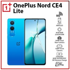 OnePlus Nord CE4 Lite 5G BLUE 8GB+256GB Dual SIM Unlocked Android Mobile Phone