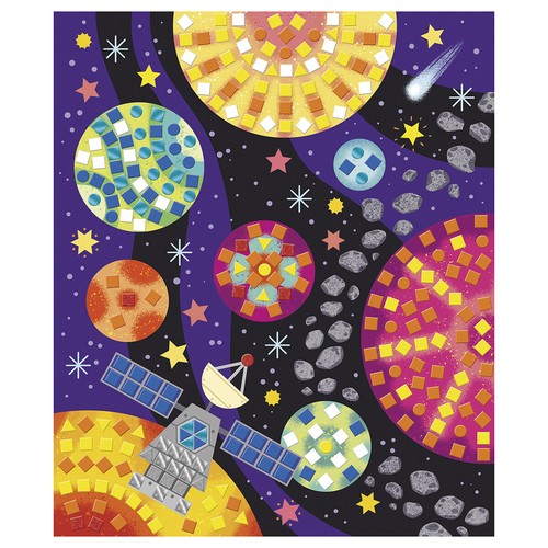 Janod Mosaïques Espace sur le Thème Mousse Enfants Arts & Loisirs Créatifs Ans - Afbeelding 3 van 10