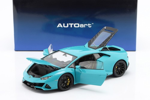 LAMBORGHINI HURACAN EVO 2019 Glauco blue - 1/18 - AUTOart - Picture 3 of 9