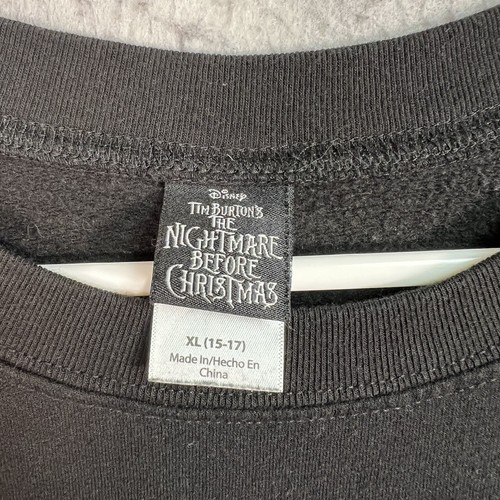 Disney Tim Burton's The Nightmare Before Christmas Sweatshirt Youth XL Black - Picture 8 of 10