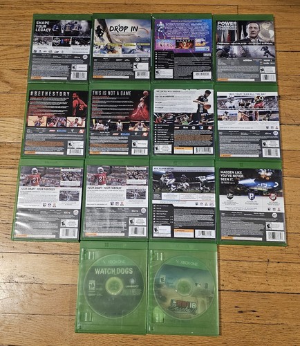 Xbox One Games Bundle Lot of 14 Madden NHL MLB Just Dance Watchdogs NBA Steep - Picture 2 of 4