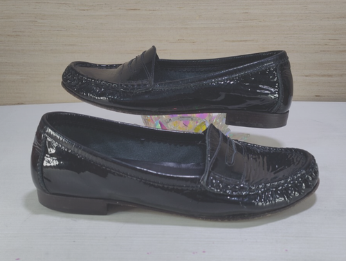 Antonio Melani Schuhe Damen 7,5 M Slipper Halbschuhe schwarz Leder Freizeit - Bild 3 von 12