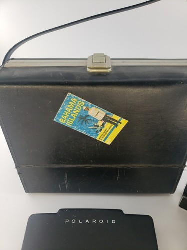 Vintage Polaroid Automatic 250 analoge Sofortbild-Landkamera mit manueller Abdeckung Etui Blitz R6 - Bild 4 von 17