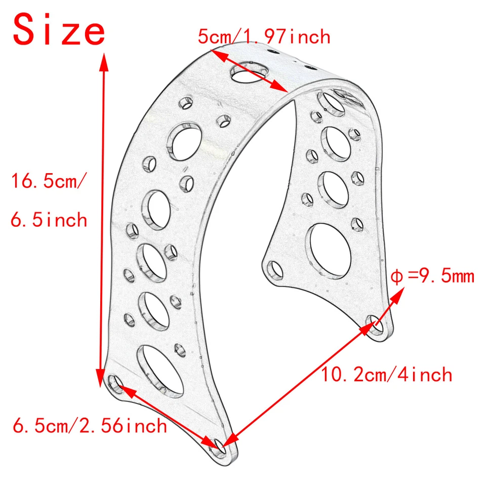 Garfo dianteiro Fender Brace Tracker ajuste estreito para Harley Sportster Dyna preto brilhante - Imagem 2 de 4