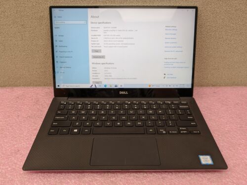 Dell XPS 13 9360 13.3" i7-7560U@2.4GHz 8GB RAM 512GB SSD Win 10 | C1573 - Picture 1 of 10