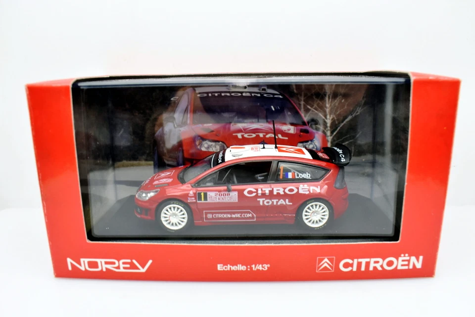 Vehículos de carretera Diecast Rally Car Modelo 1:43 Citroen C4 WRC Norev Foto 2 de 4