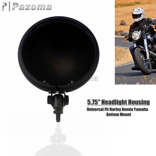 For Harley Dyna Street Bob 5.75" Headlamp Headlight Bottom Mount Housing Bucket - Picture 3 of 12