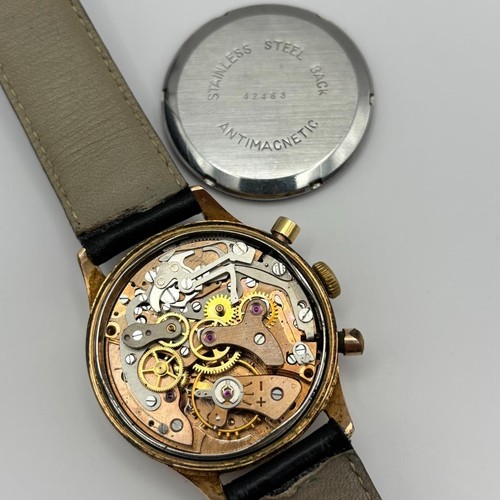 Reloj Tribaudeau cuerda manual 17 joyas Landeron 248 negro/oro vintage - Imagen 8 de 8