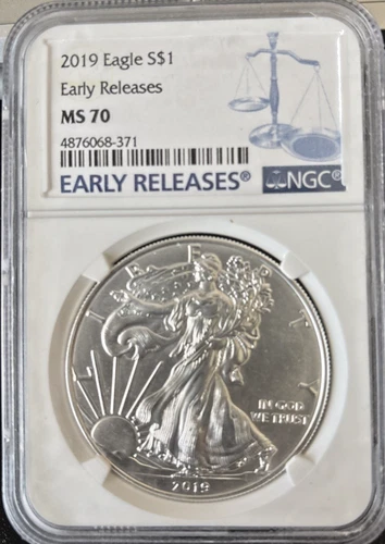 2019 United States Silver Eagle  NGC MS70 First Release