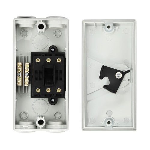 Interruptor de aislamiento montado en la pared de 3 polos 440V 20A Interruptor de aislamiento de seguridad impermeable - Imagen 17 de 24