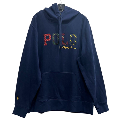 $148 NWT Polo Ralph Lauren Blue Patch Boston Common Hooded Sweatshirt size XXL - Picture 2 of 7
