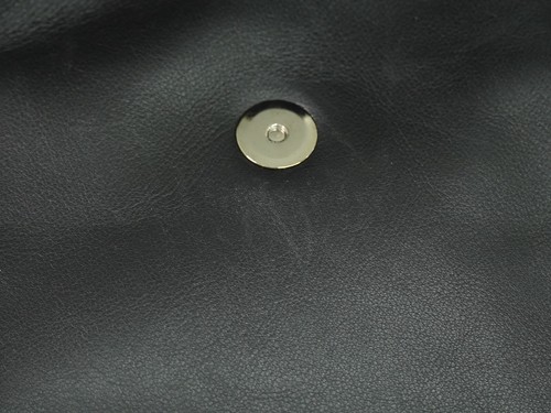 BVLGARI Leather Tote Handbag Black Silver - Picture 8 of 15