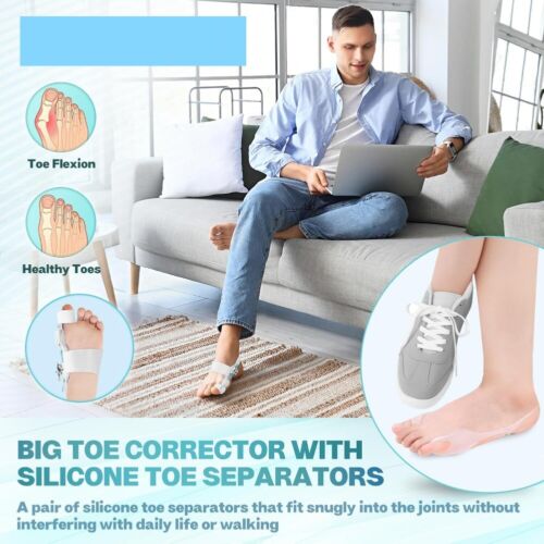 Bunion Corrector for Women & Men, Orthopedic Bunion Splint with Toe Separator - Picture 5 of 7