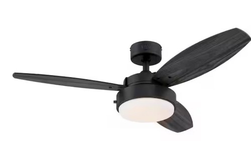 🔥Westinghouse 7305000 Alloy 42" 3 Blade LED Indoor Ceiling Fan - Black