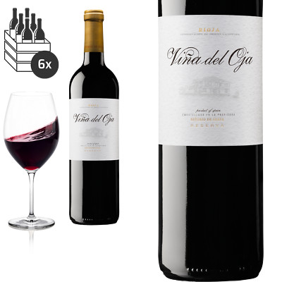 6er Karton 2017 Rioja Reserva Vina del Oja von Bodegas Senorio de Arana - Rotwei