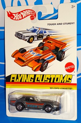 Hot Wheels 2013 Flying Customs Series '69 COPO Corvette dunkelgrau mit BWs