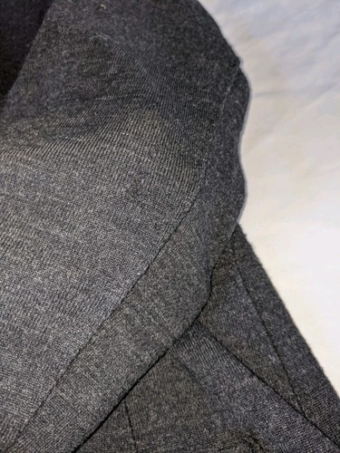 Chaqueta de Cuero de Lana Eileen Fisher Grande Lana Merino Cuero de Cordero 2 Botones LEER - Imagen 18 de 24