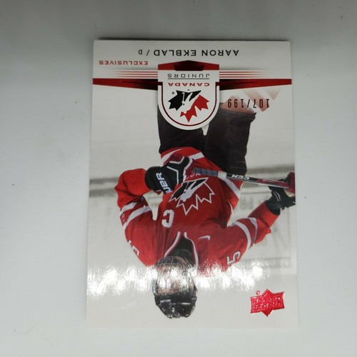 2014-15 UD Team Canada Juniors Aaron Ekblad RC Rookie /199 - #48 - Imagen 2 de 7