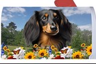 Dachshund LH Summer Flowers Mail Box Cover