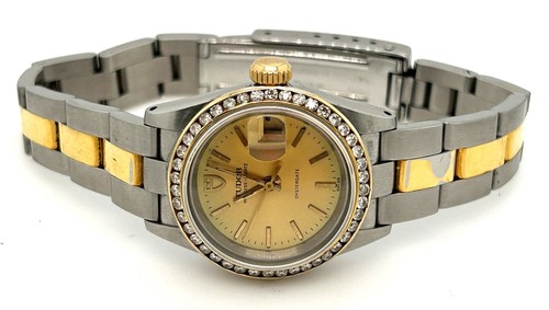 TUDOR by Rolex OysterDate Princess DIAMANT Lünette Damen UGL Zertifikat 5.300 $ Reparatur