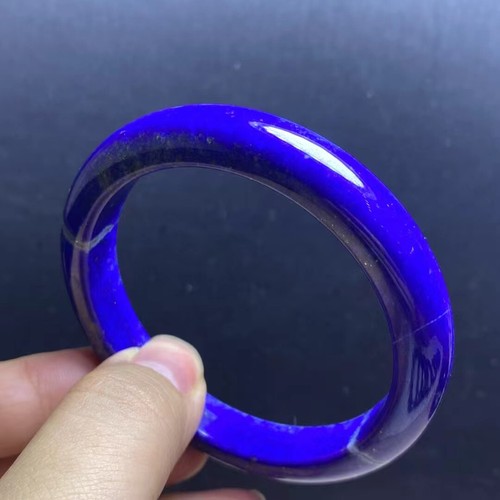 Innendurchmesser 58 mm Natürlicher Lapislazuli Edelstein Kristall Armreif Armband AAA - Bild 2 von 6