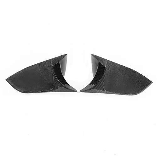FOR 2017-23 TESLA MODEL 3 M HORN STYLE REAL CARBON FIBER SIDE MIRROR COVERS CAP - Picture 8 of 14