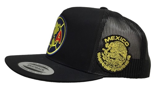 CLUB AGUILAS DEL AMERICA SOCCER MEXICO AL LADO HAT BLACK MESH CHAPO GUZMÁN - Picture 2 of 4