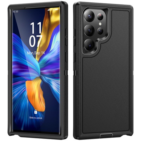 Für Samsung Galaxy S24 Ultra S23FE S22+ Stoßfeste Gummi Hülle Hybrid Hard Cover - Bild 3 von 40