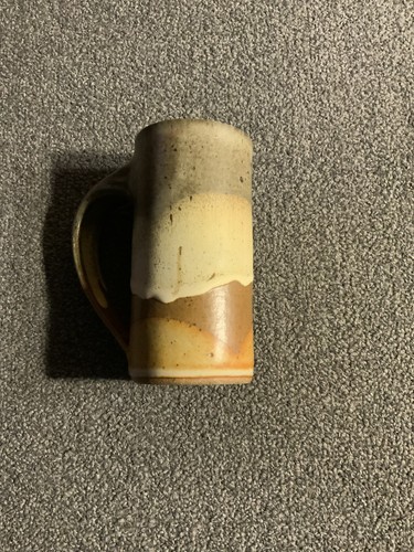 Kunstkeramik signierte Keramiktasse--Studio Art—unbenutzt-sehr schön—Erdfarben - Bild 5 von 6