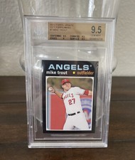 2013 Topps Update 1971 Topps Minis Mike Trout BGS 9.5