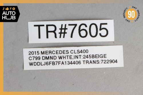 12-18 Mercedes W218 CLS400 CLS550 Rear Left Side Window Regulator Motor OEM - Picture 12 of 12
