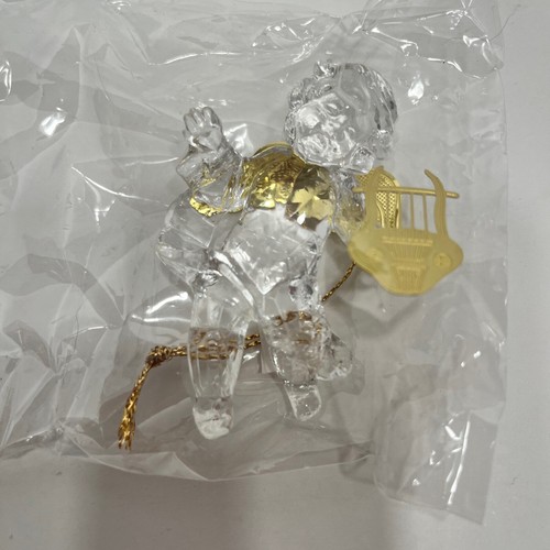 Roman Inc. Cherub Angel Ornaments Clear Gold New in Package - Picture 5 of 12