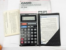 VINTAGE CASIO DATA CAL50 CAL 50 BOXED AND WORKING  CALCULATOR DC150A