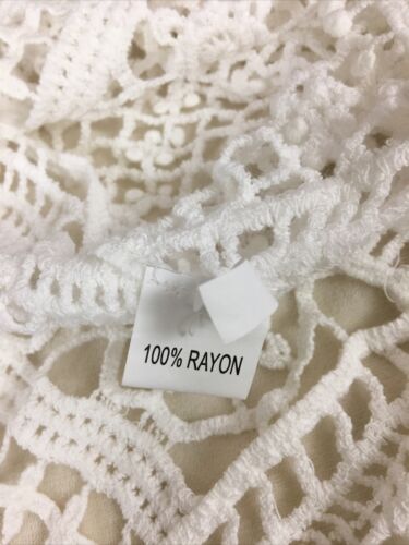 Women’s Swimsuit Cover Up / Dress, Crochet & Lace Bright White, Soft Size: M - Picture 8 of 9
