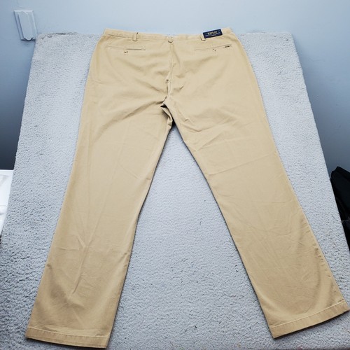 Polo Ralph Lauren Pants Mens 34 Tan Medium Wash Low Waist Classic Fit Straight - Picture 2 of 10
