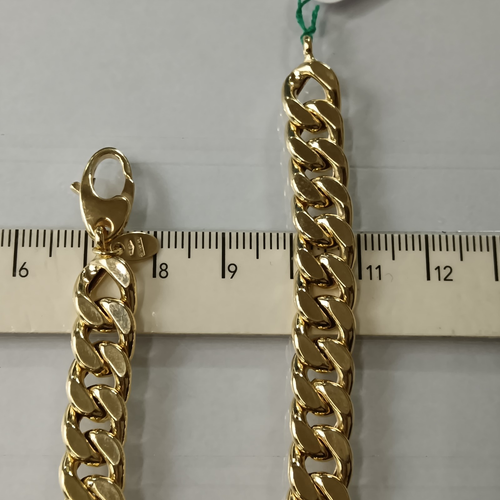 BRACCIALE DA UOMO A MAGLIA GRUMETTA IN ORO GIALLO 18KT 11,3 GRAMMI (8018) - Imagen 11 de 11