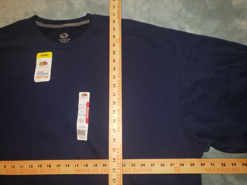 Fruit of the Loom Herren Dual Defense Crew Sweatshirt Gr. 4XL Navy Dunkelblau - Bild 3 von 4